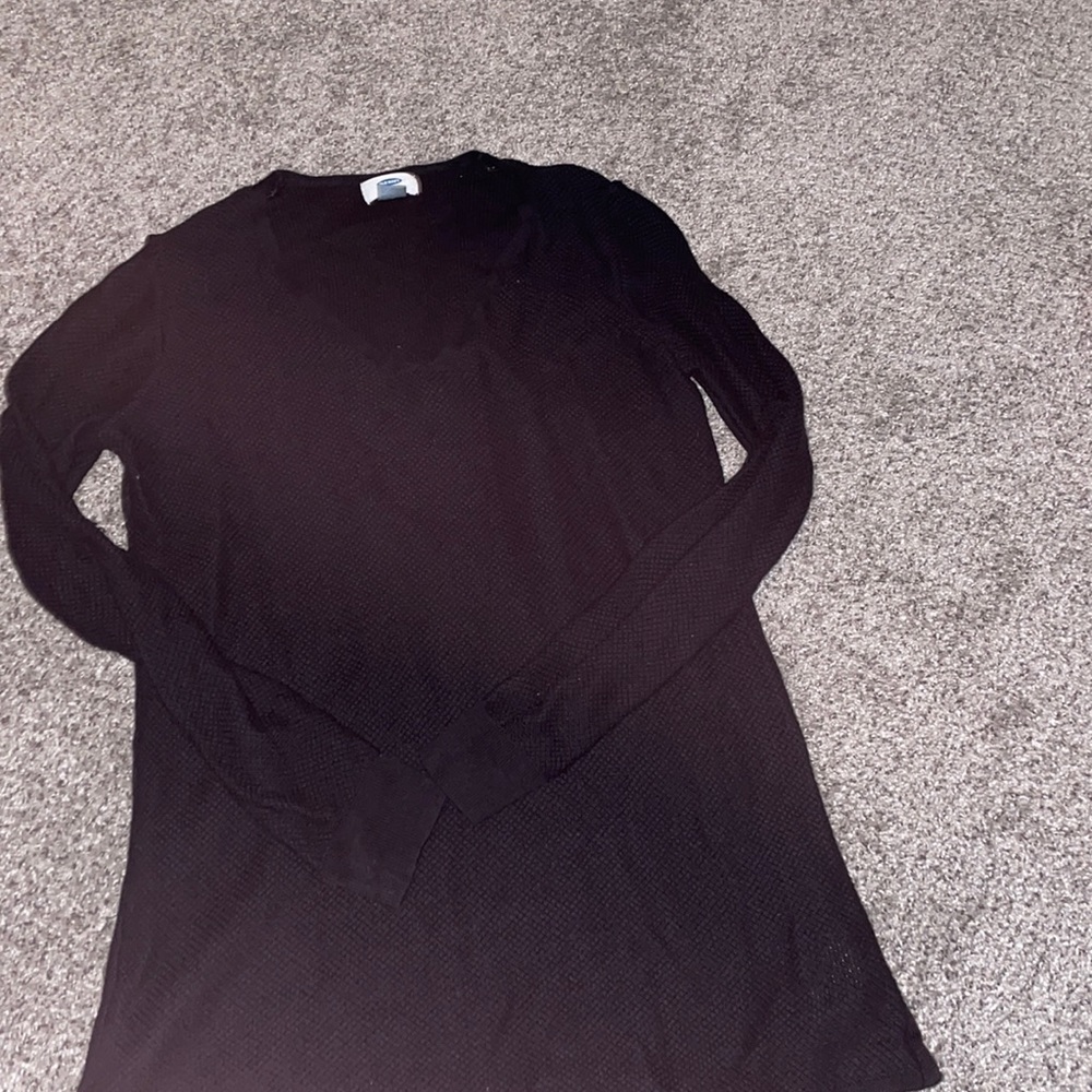 Black long sleeve sweater
